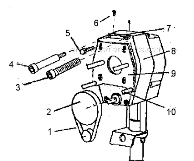 Clutch Diagram and Parts List for AL2810  Campbell Hausfeld Paint Sprayer
